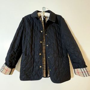 ❌SOLD❌ Burberry Black Diamond Quilted Snap Button Jacket